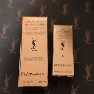 NIB Yves Saint Laurent Touche Éclat Blur Primer & Loveshine Lipstick Duo